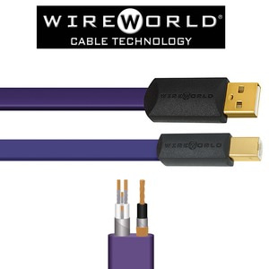 WireWorld 와이어월드 PC-Fi케이블 Ultraviolet7 [1미터] USB 디지털오디오케이블 A-B 울트라바이올렛7